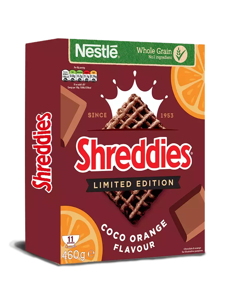 Shreddies Coco Orange packshot