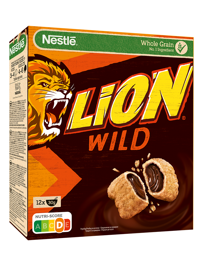 Зърнена закуска NESTLÉ® LION® Wild Crush 360g bg