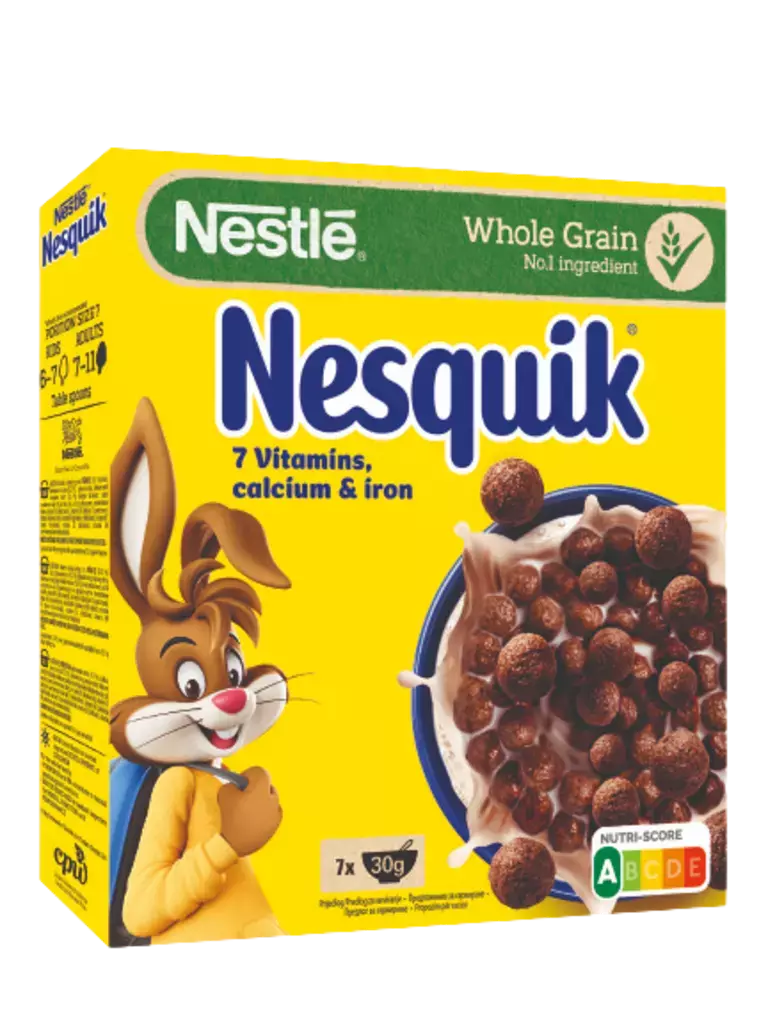 зърнена закуска nesquik витамини, калции и желязо