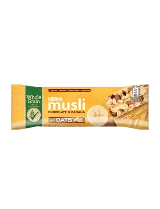 ЗЪРНЕН ДЕСЕРТ NESTLÉ® MUSLI ШОКОЛАД И БАНАН 35Г