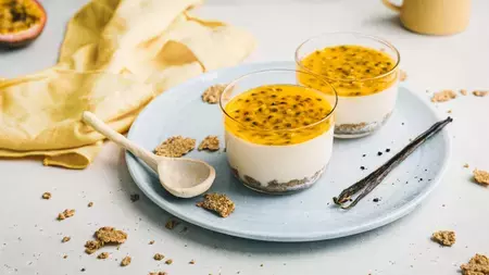 FITNESS® passion fruit panna cottaQC