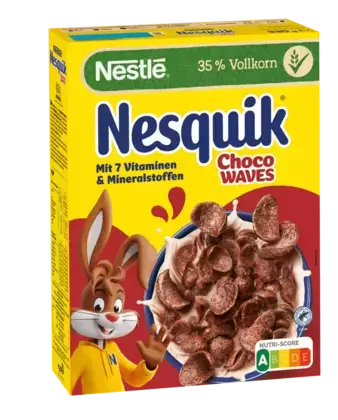 Nesquik Choco Waves package