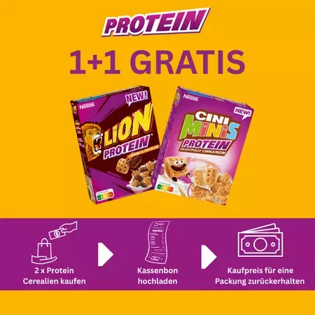 Lion and Cini Minis banner Website Protein
