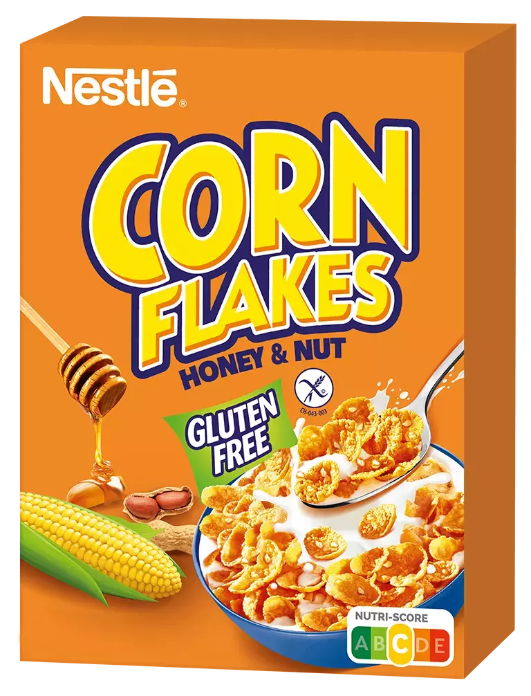 NESTLÉ CORN FLAKES® HONEY&amp;NUT HOMMIKUSÖÖGIHELBED