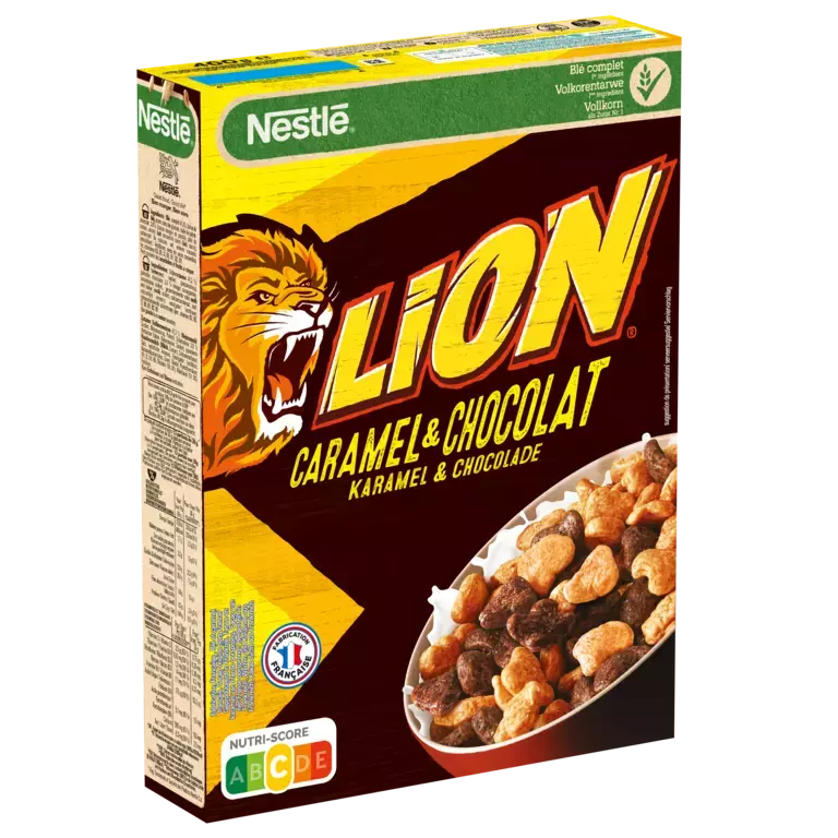 Nestlé Lion Caramel Et Chocolat 45g (lot de 10 boîtes) 