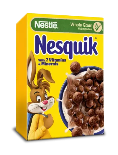 Nesquik Cereal Brand Packshot Desktop