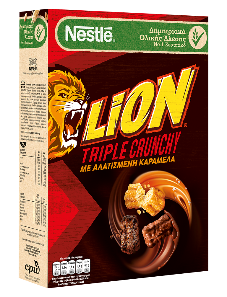 Δημητριακά Πρωινού LION® Triple Crunchy | Δημητριακά Nestlé