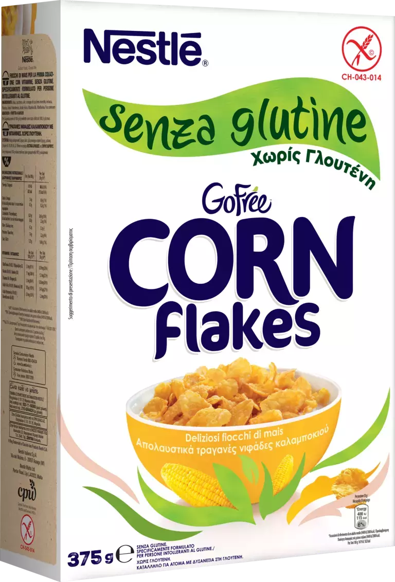 Gofree_CornFlakes_375g Product Packshot