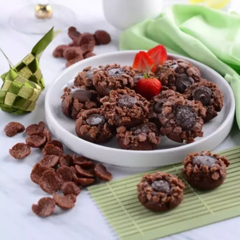 Thumbprint Koko Krunch Cookies