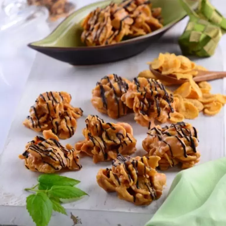 PEANUT CORN FLAKES COOKIES