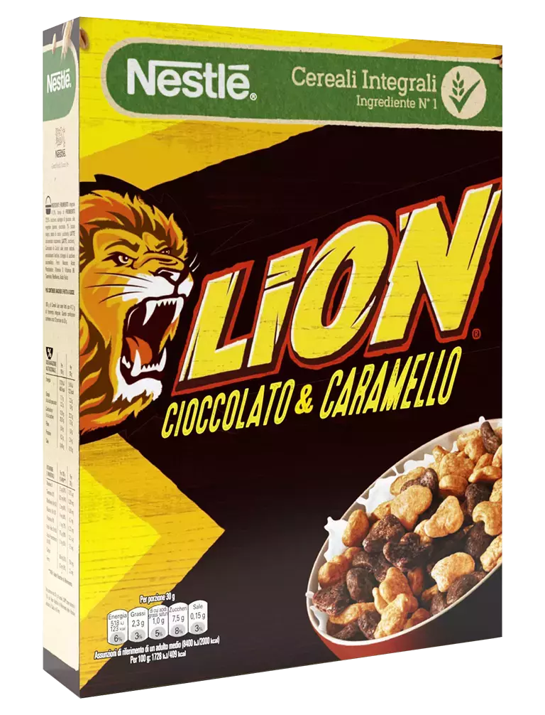 Cereali per la colazione LION® - Caramel & Chocolate | Cereali NESTLÉ®