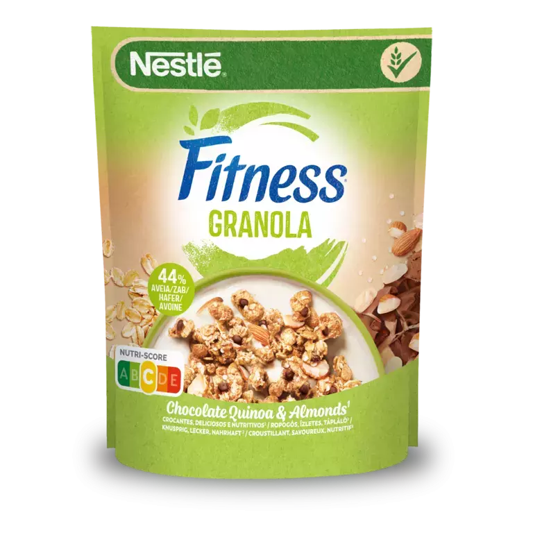 „FITNESS“BOLIVINĖS BALANDOS GRANOLA, ŠOKOLADAS, MIGDOLAI