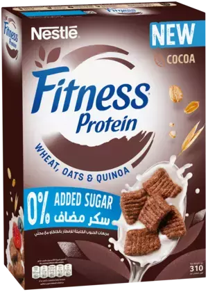 Packshot 44341238 Fitness Protein Choco 310 EN AR side.png