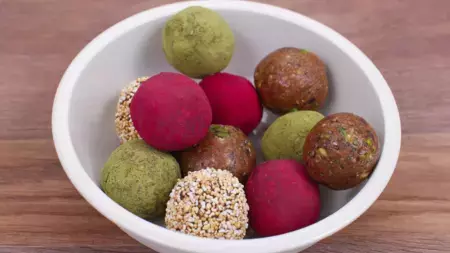 Bolitas de granola y miel