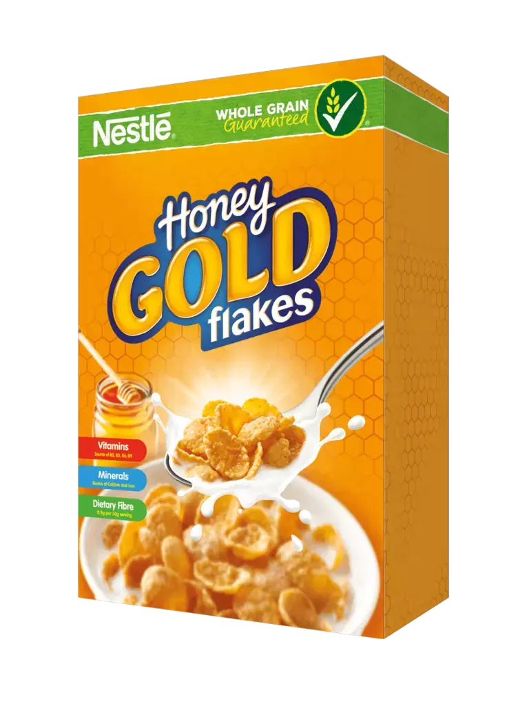 WHOLE GRAIN Corn flakes with a dash of honey
