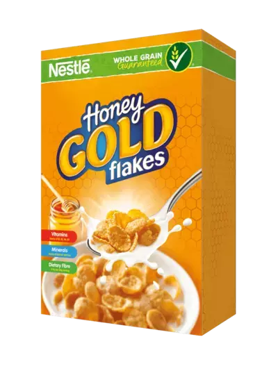 WHOLE GRAIN Corn flakes with a dash of honey