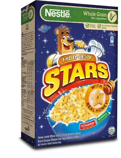 Delicious HONEY STARS®-shaped cereals