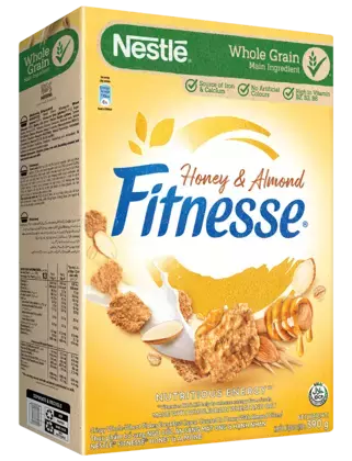 FITNESSE Honey &amp; Almond 390g_Front