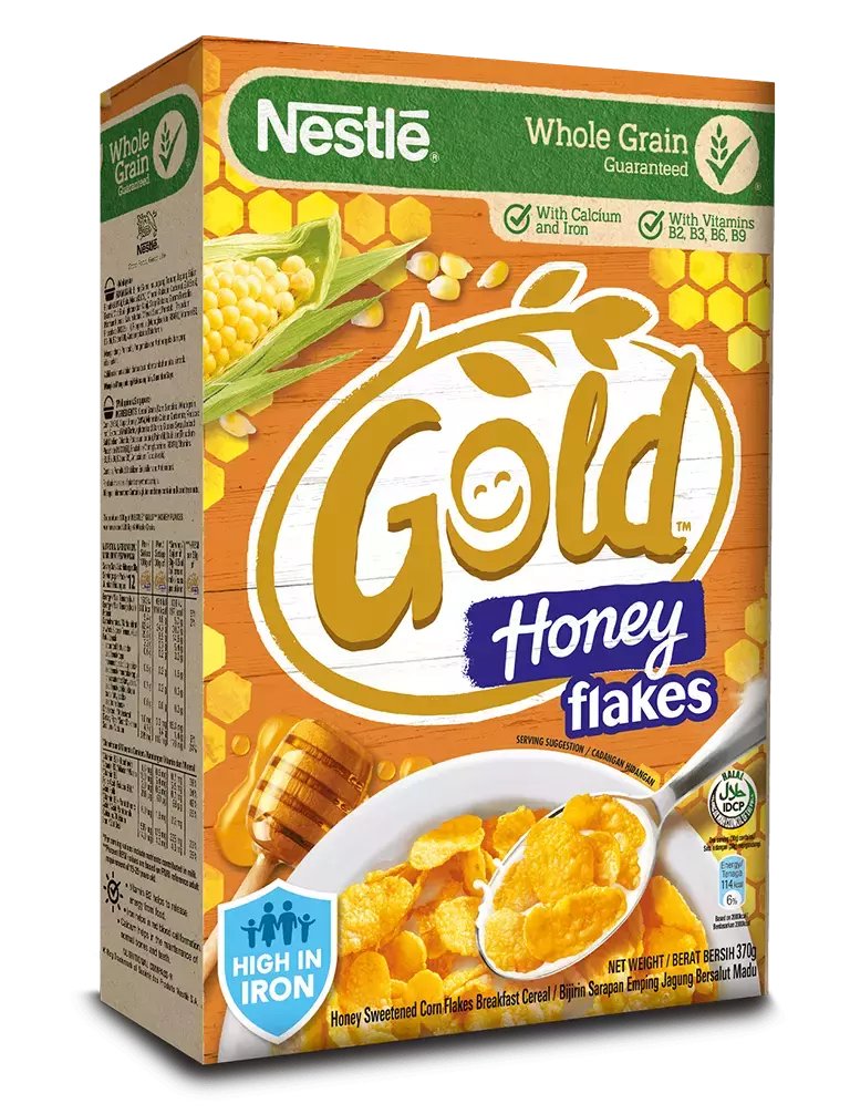 Nutrients Corn Flakes With Honey and Nuts