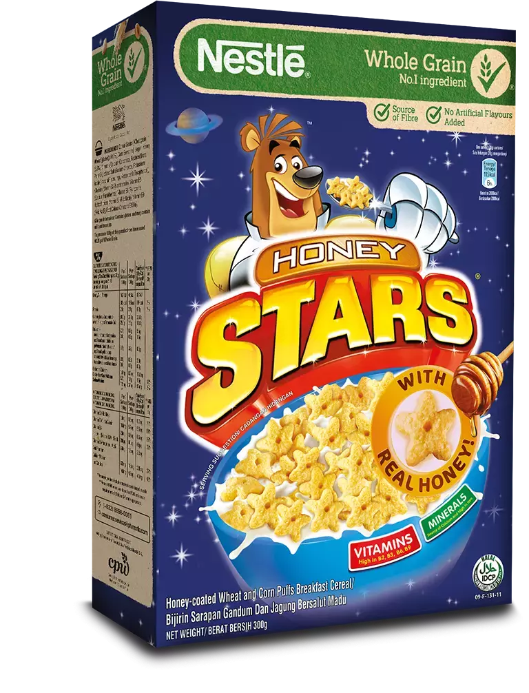 Delicious HONEY STARS®-shaped cereals
