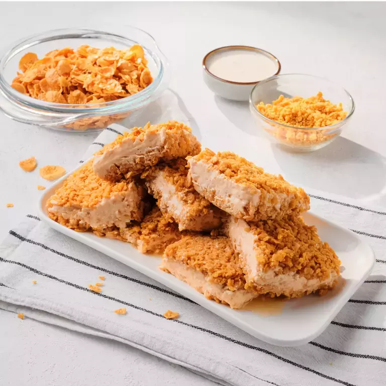GOLDTM Corn Flakes and Cheese Ice Cream Sandwich GOLDTM Corn Flakes and Cheese Ice Cream Sandwich