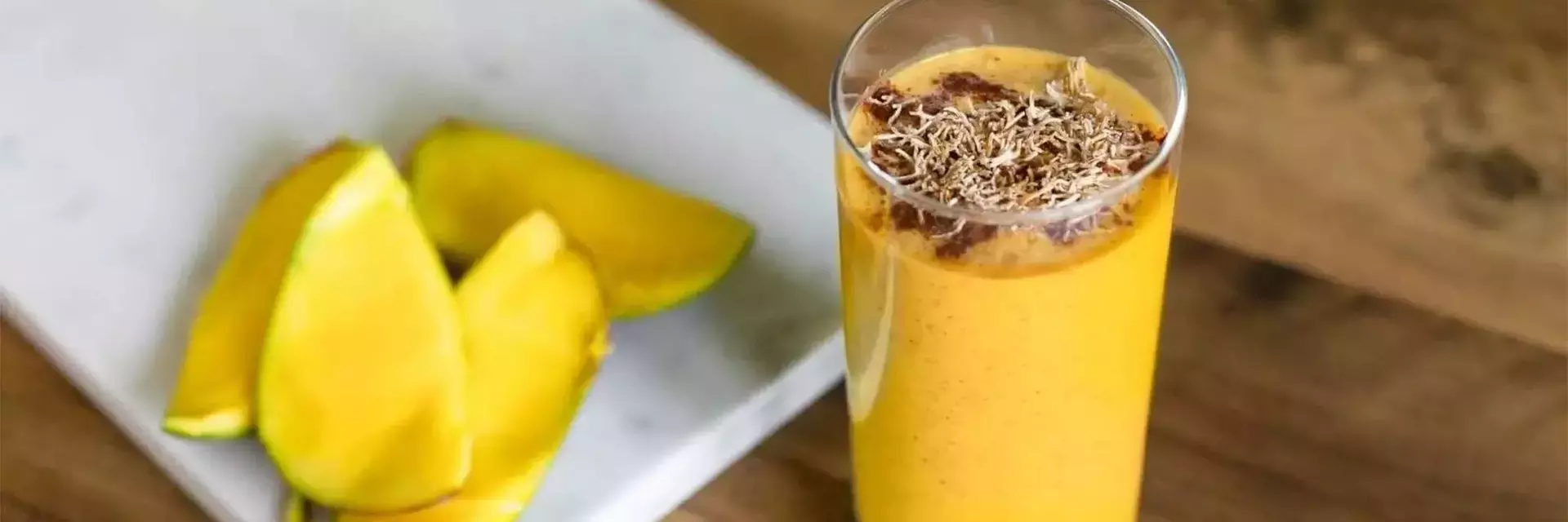 Shredded Wheat Coconut and Mango Smoothie