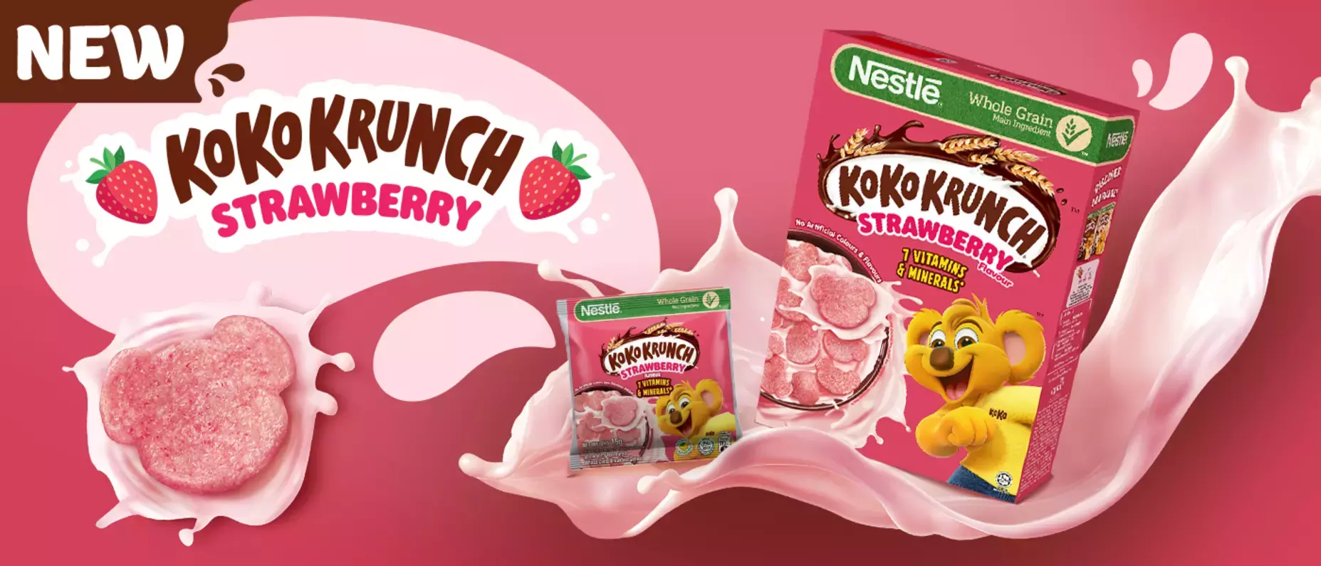 NEW KOKO KRUNCH® STRAWBERRY CEREAL