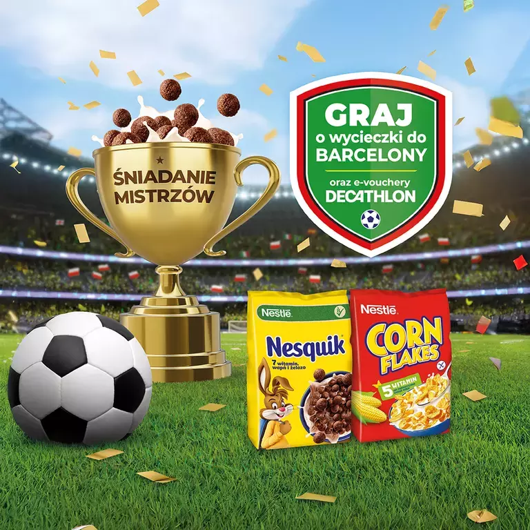 NESQUIK football banner