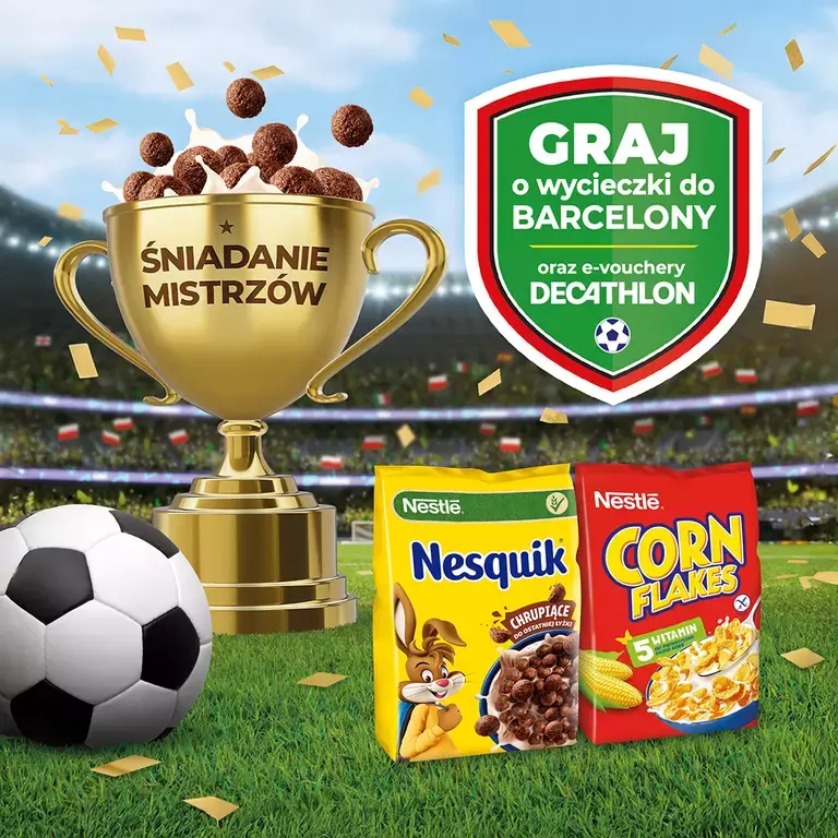 Nesquik football banner