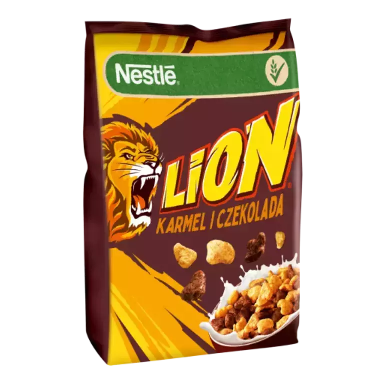 Lion packshot karamel i czekolada