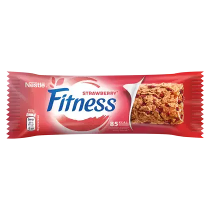 Baton de cereale pentru mic dejun Nestlé® Fitness® cu căpșuni