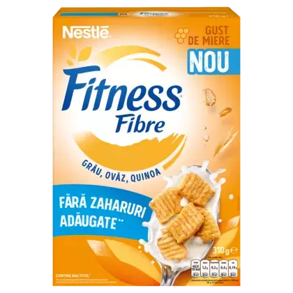 CEREALE FITNESS CU FIBRE, FĂRĂ ZAHARURI ADĂUGATE