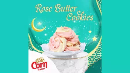NESTLE® GOLD™ CORNFLAKES ROSE BUTTER COOKIES