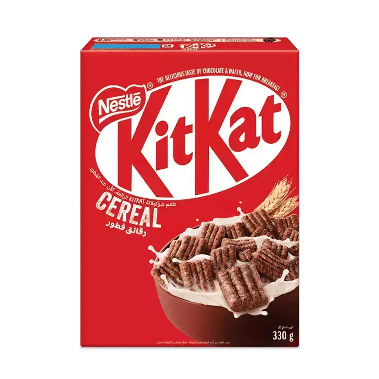 3D-Cereal KITKAT Product Packshot