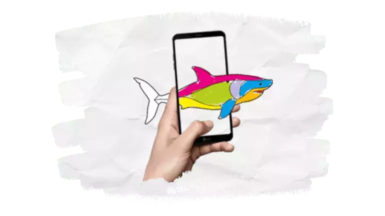 Crayola AR on paper Background