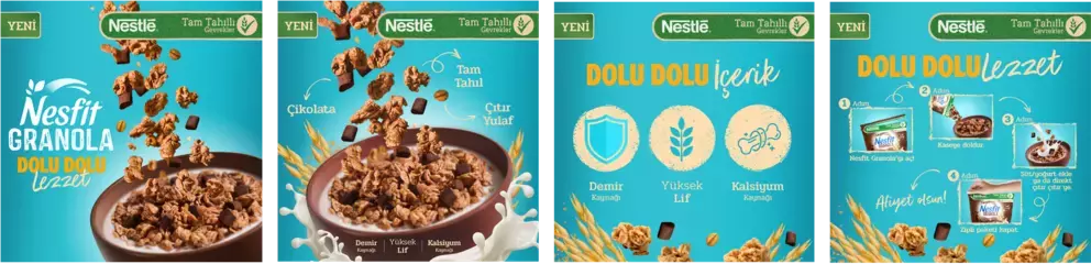 Tam Tahıllı Nesfit Granola Dolu Dolu Lezzet!