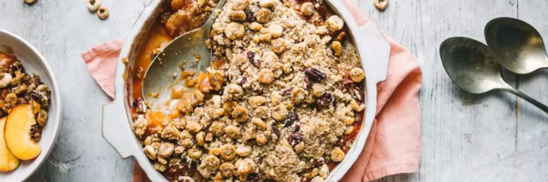 Cheerios Mini Peach Crumble Recipe | Nestlé Cereals