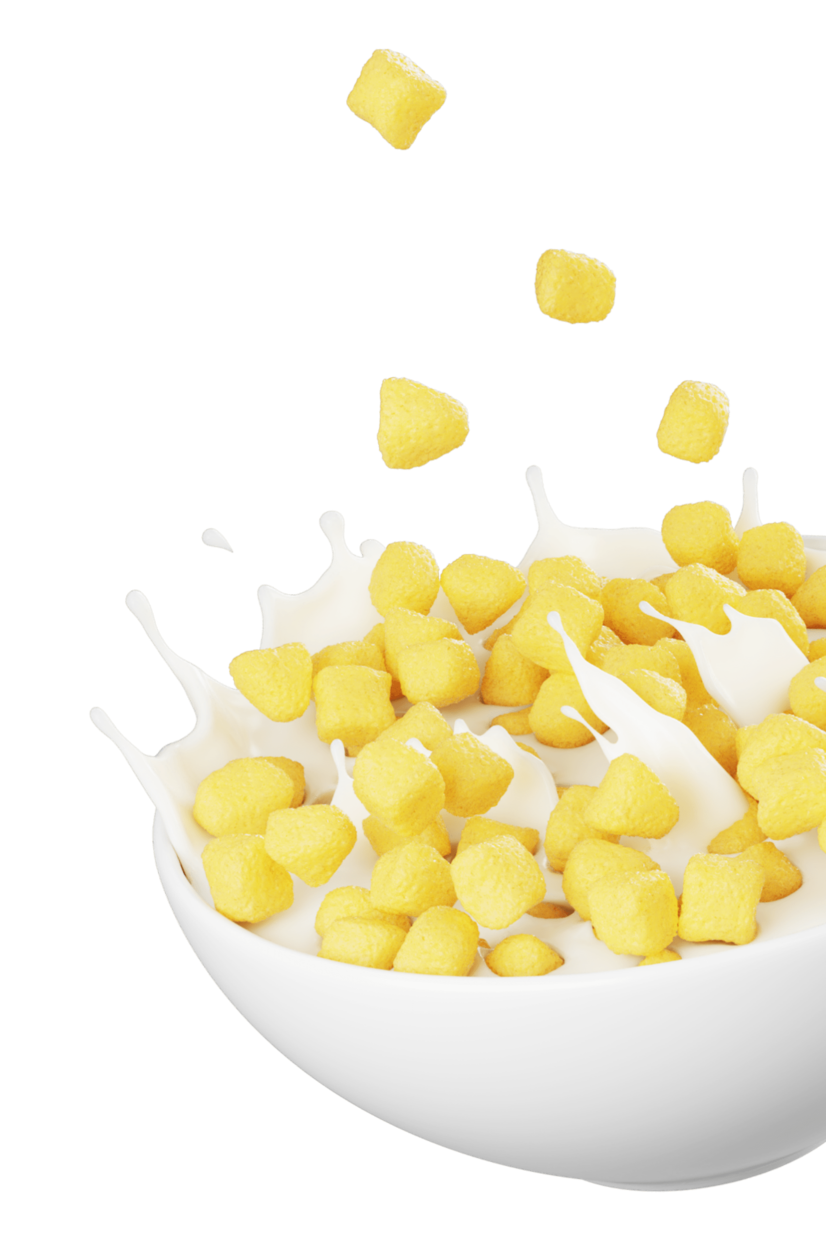 Golden Nuggets Cereal Bowl with Corn Flakes