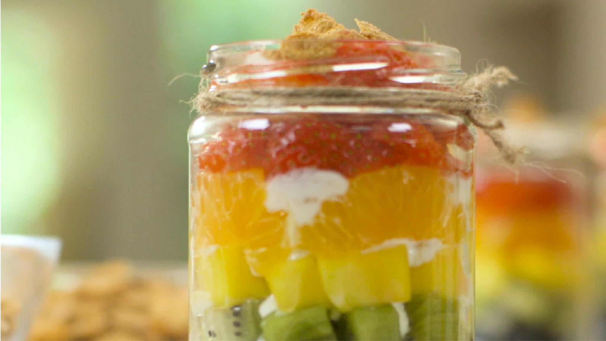 Shreddies® Cereal Rainbow Jars Recipe