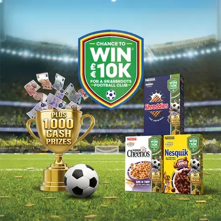 CEREALS FOOTBALL PROMOTION banner