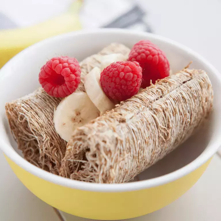 Bowl of Shredded Wheat cereal