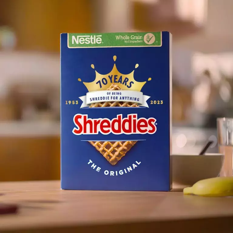 Shreddies Cereal Pack 70th Anniversary