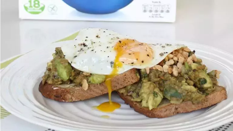Avocado and eggs on toast