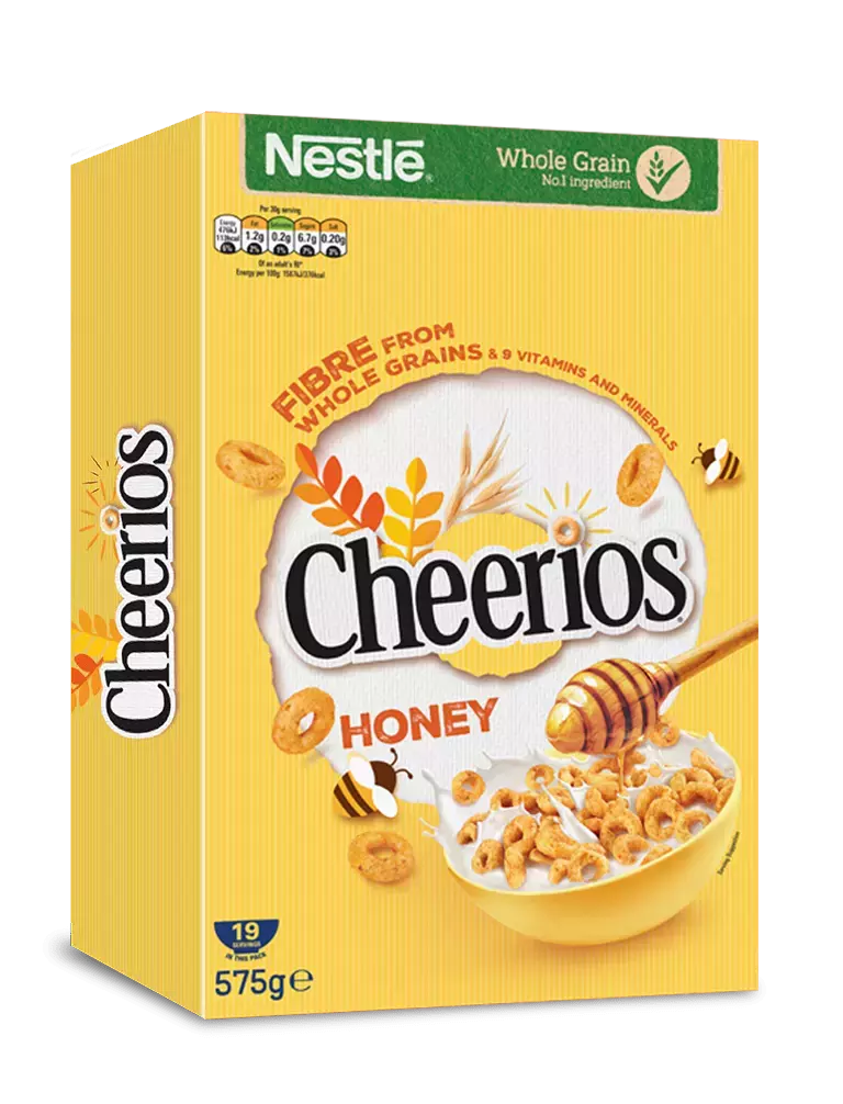 Cheerios Honey Cereal Clean Pack Shot 2023