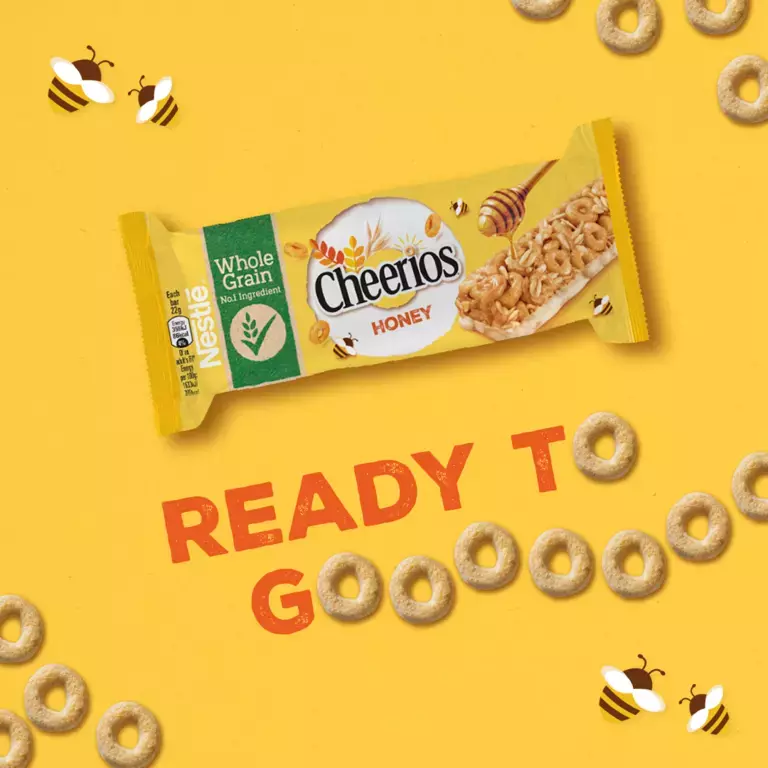 Honey Cheerios Cereal Bars ready to go