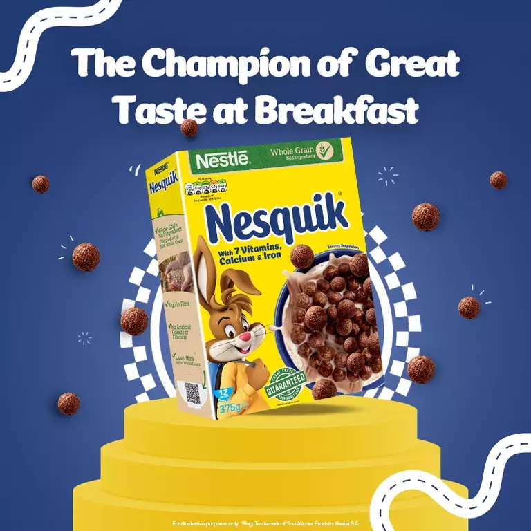 Nesquik Cereal is the Champion of Great Taste at Breakfast