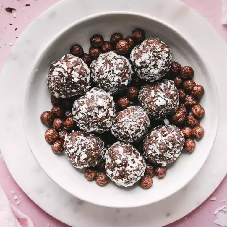 Nesquik cereal coconut energy balls