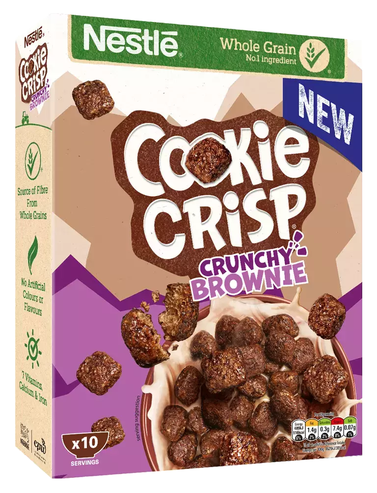 Cookie Crisp Crunchy Brownie package
