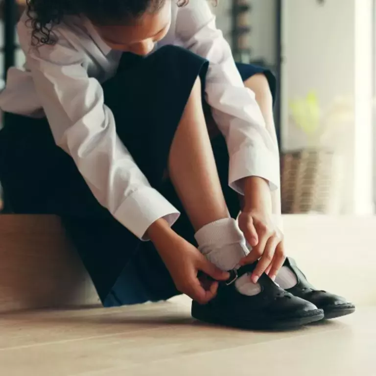 School shoes by the door