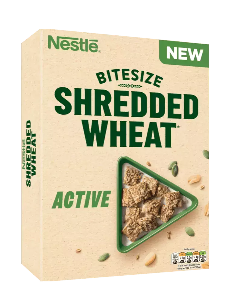 Shredded wheat Active pack shot illustration